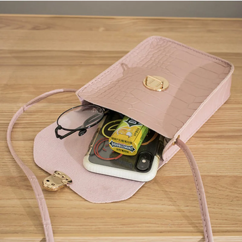 Мини-кошелек сумка на запястье женская модная через плечо из искусственной кожи