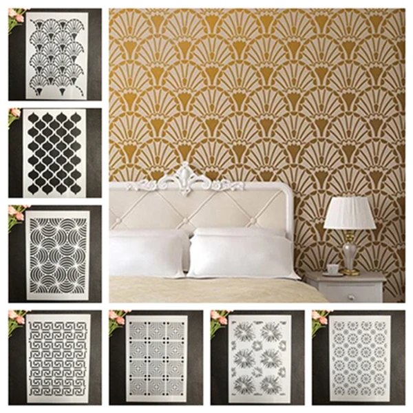 

A4 Size DIY Craft Wall Stencil for Painting on Wood,Fabric,Walls Art Roomdecal Scrapbooking Stamping Album Embossing Paper Cards