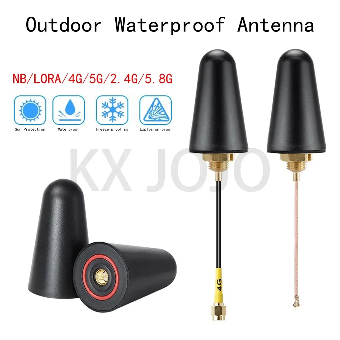 Explosion Proof Antenna 1pcs Outdoor Waterproof 433Mhz/WIFI/2.4G 5.8G/4G/5G/NB/LORA/GSM GPRS High Gain SMA/IPEX