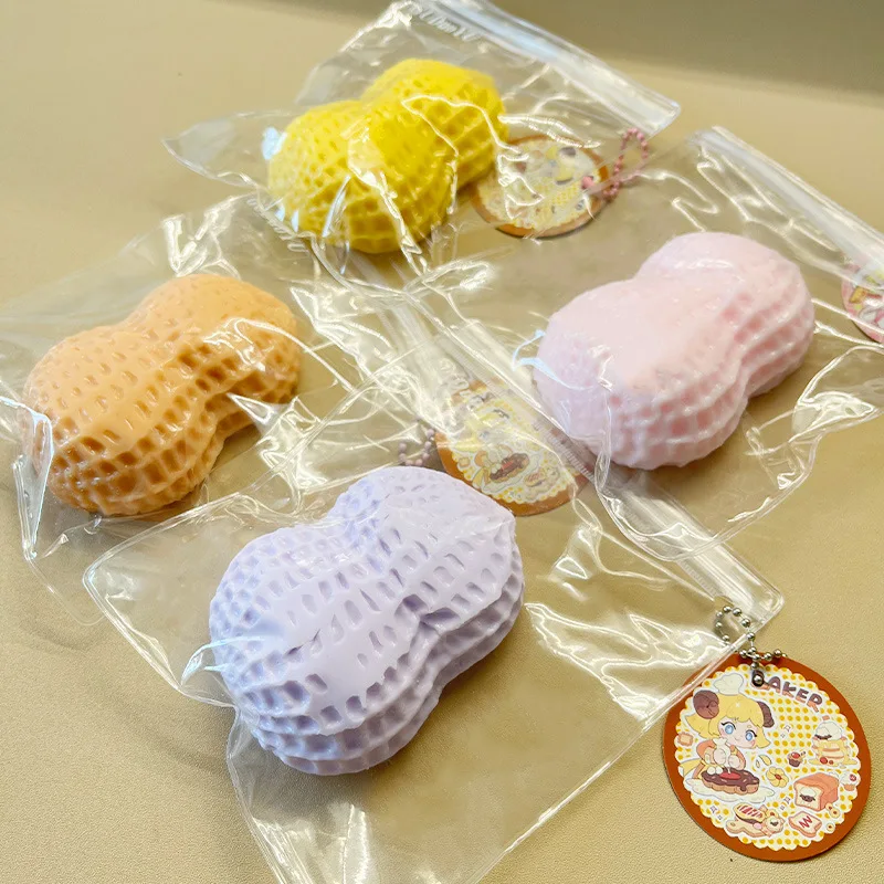 Mochi Taba SquishyНОВЫЙ забавный силиконовый арахис щепотка музыкальный