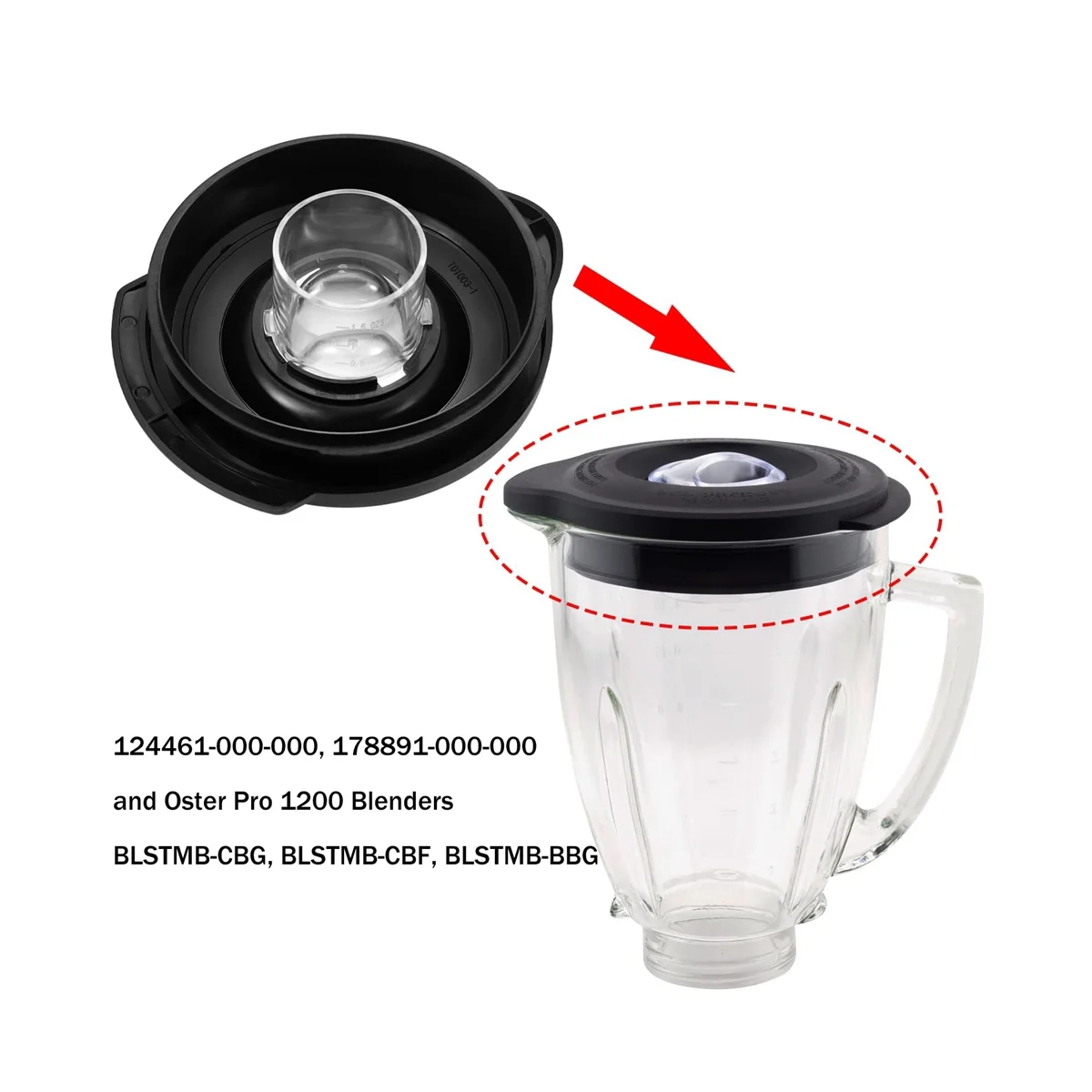 Крышка для блендера Os-Ter 124461-000-000 6 чашек стеклянная крышка запасные части