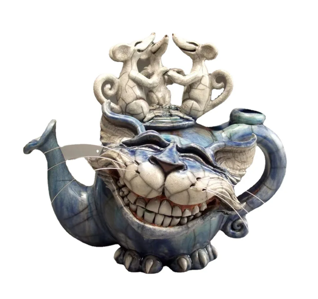 

Дьявол, искусственная смола, ручная работа, в форме чайника, домашний декор, подарки на день рождения, спальня 17*10*18 см, животные, рукоделие 2022