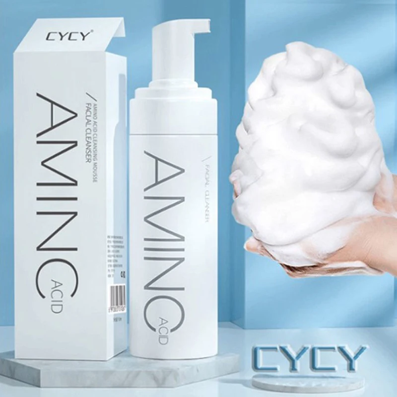 

Amino Acid Cleansing Mousse Moisturizing Oil Control Deep Cleaning Facial Cleanser Foam Brighten Skin Colour Skin Care Products