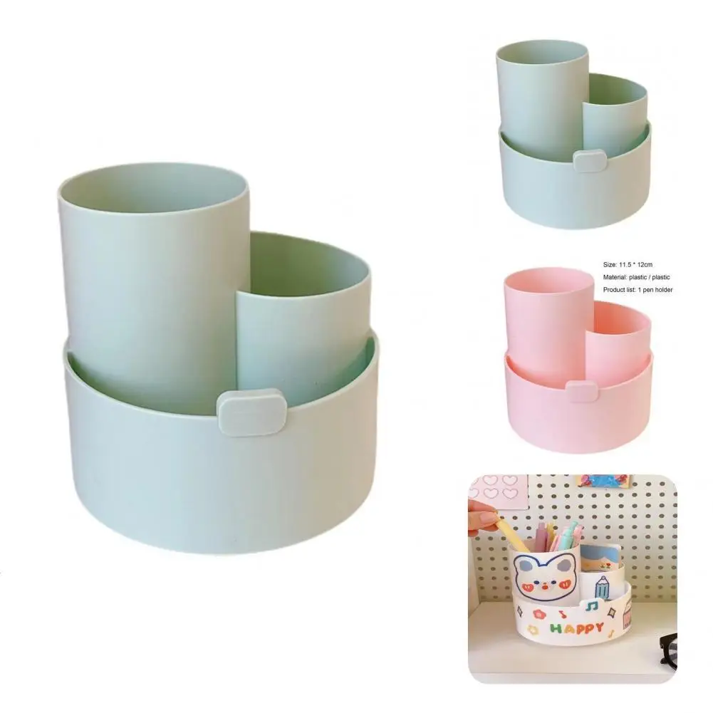 

Space-saving Lightweight Non-slip Round Makeup Brushes Organizer for Office