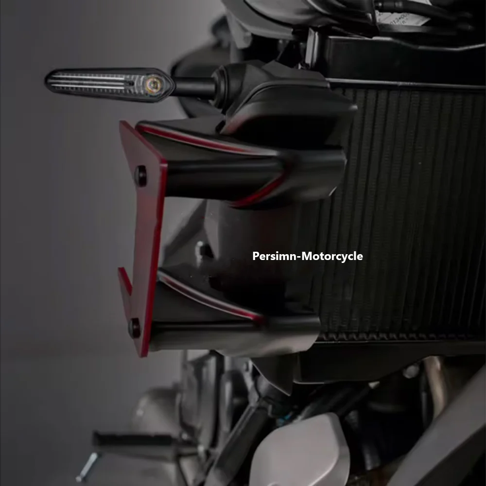 Фото Для Yamaha MT-07 MT07 2021, детали, спойлеры с фиксированным крылом, боковая прижимная сила, голые крылышки, новые обтекатели, дефлекторы крыльев для мотоцикла MT 07 №3