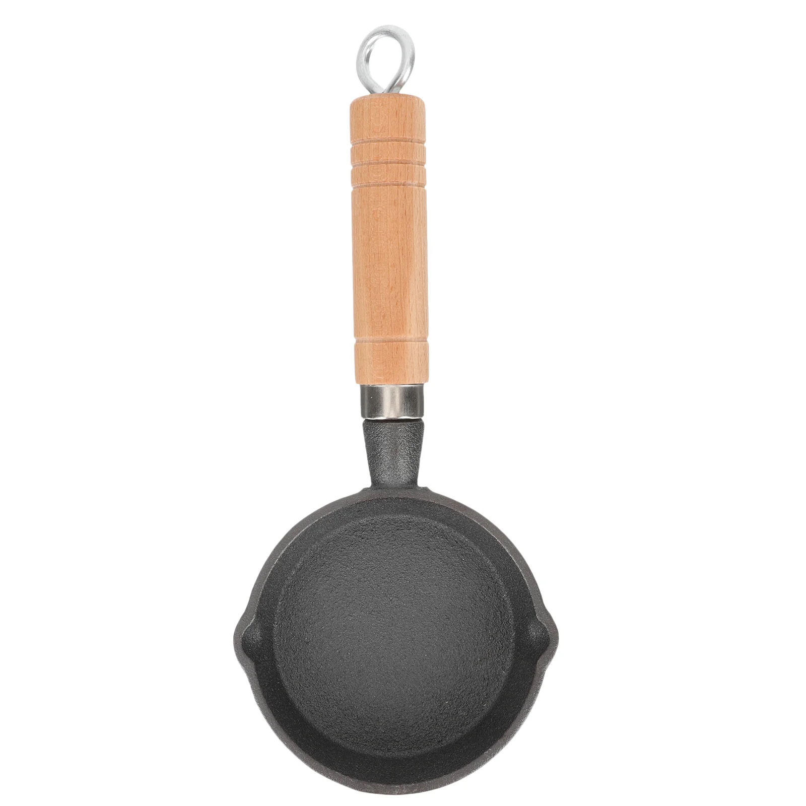 

Household Egg Frying Pan Long Handled Oil Skillet Small Kitchen Cooking Pot