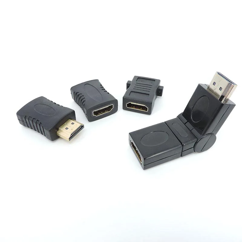 Регулируемый разъем 90 270 градусов HDMI-совместимый прямой адаптер папа-мама