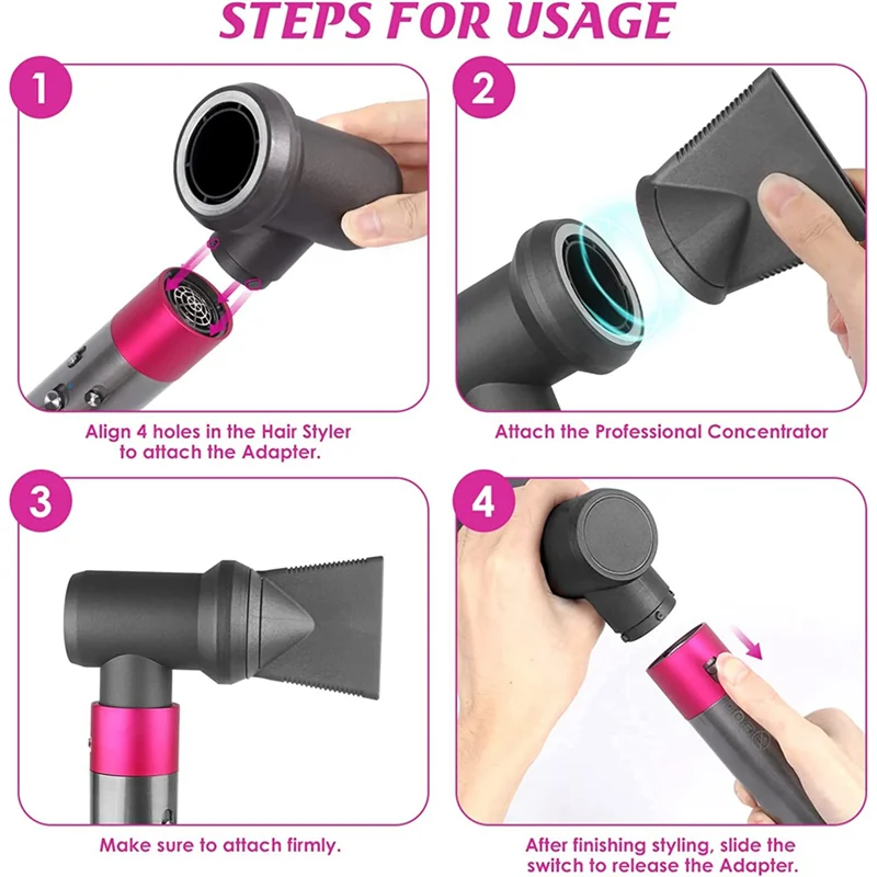 Профессиональный концентратор и комплект адаптеров для Dyson Airwrap Styler щипцов