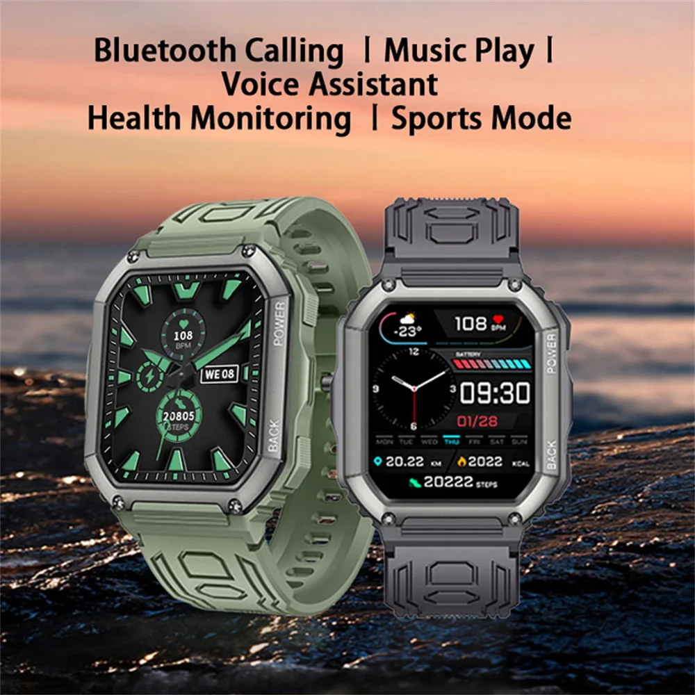 

1.71 inch Smart Watch Men Pedometer Swimming Sports Fitness Tracker IP68 Waterproof SmartWatch for Android ios