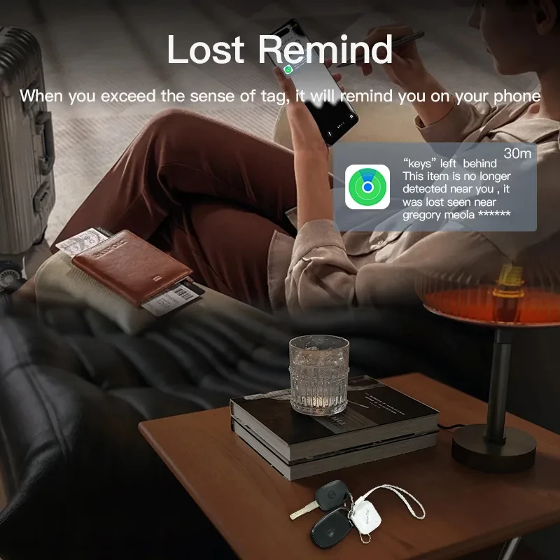 Bluetooth GPS-трекер для замены Air Tag через Apple Find My to Locate Card Wallet Bike Keys Finder MFI Smart iTag