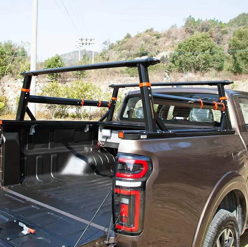 Universal 4x4 Pickup Truck Adjustable Roll Bar Universal Anti Roll Bar Carrier Cage Truck Bed Rack Ladder for  Hilux