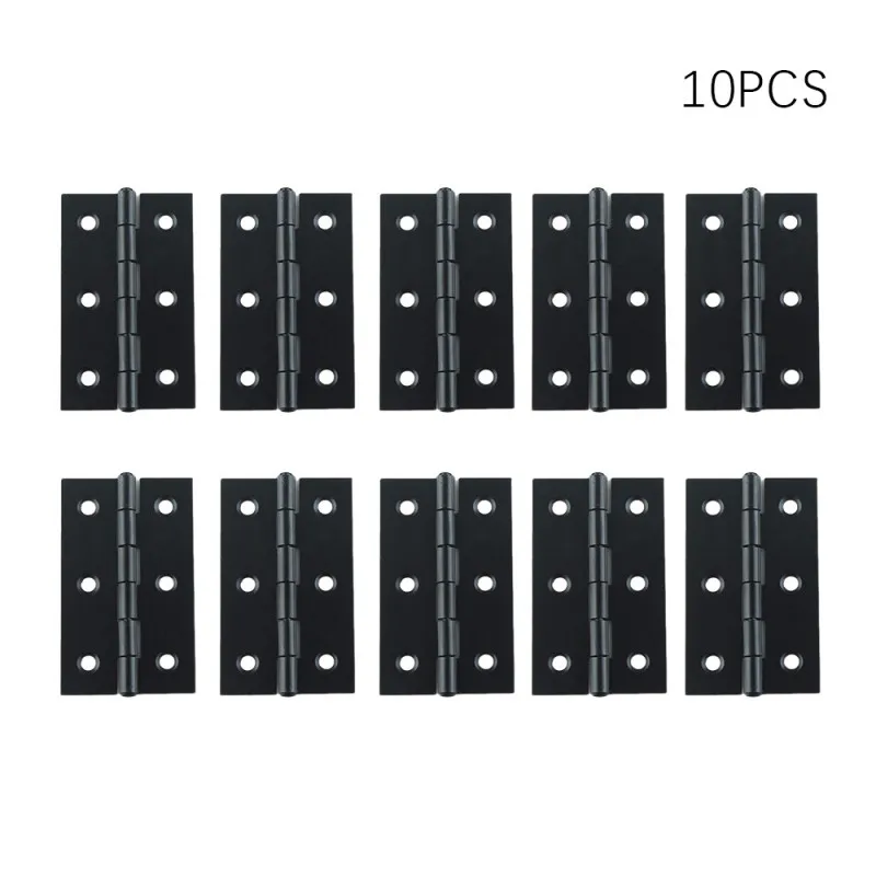 

Furniture Home Hinges Hinges Door Cabinet Screws Repair Black Iron With Tools Butt Drawer Hardware Window Dresser For