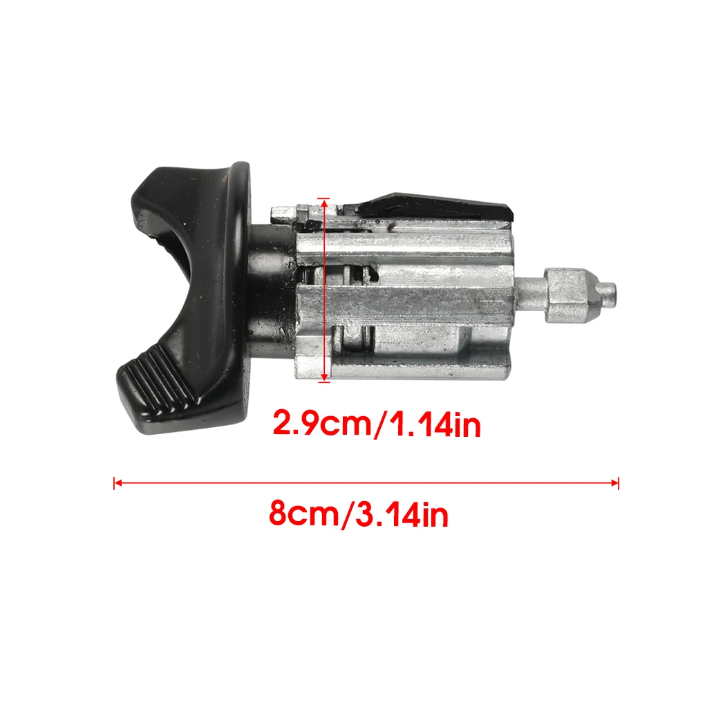 

Ignition Lock Cylinder with Keys Lightweight ABS Metal Key Inside Replace Parts Car Accessories Portable Locks Core