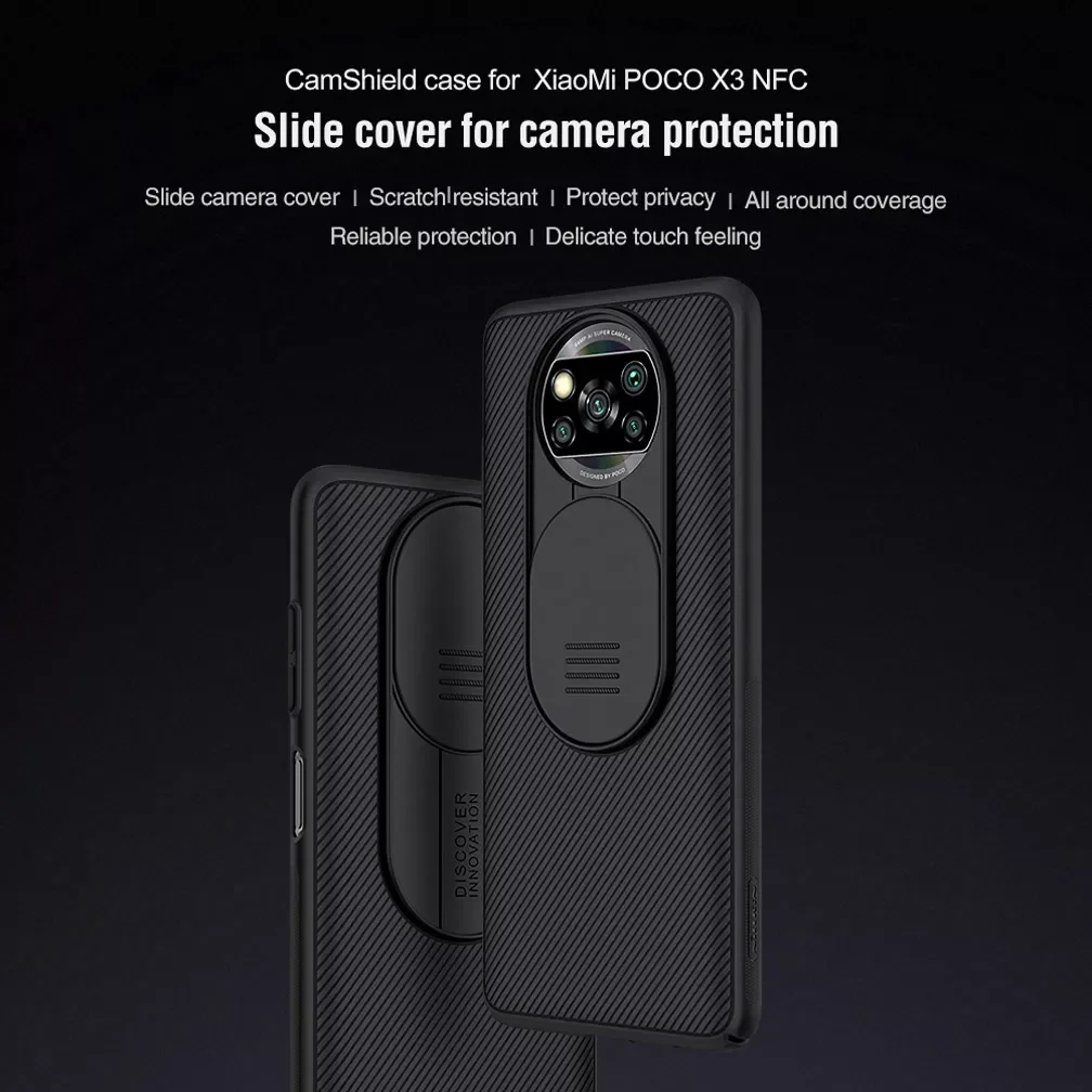 

X3 Pro Case Nillkin Camshield Slide Camera Protection Case For Xiaomi X3 NFC X3 GT Lens Back Cover