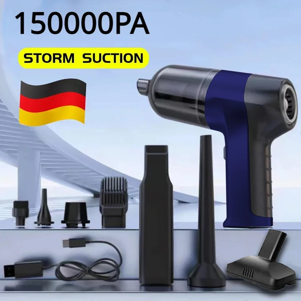 

Портативный Ручной Автомобильный Пылесос 150000Па, Мощный Беспроводной Пылесборник Для Уборки Дома