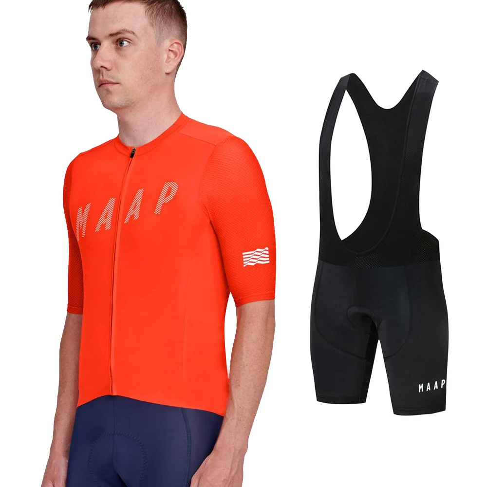 

MAAP Men's Shorts Jersey Pants Sets Breathable Pro Team Cycling Summer Bike Sleeve Suits Racing Quick Dry Bicycle Clothes Shirts