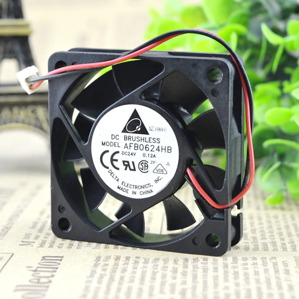 Для delta 6015 DC 24v 0.12a afb0624hb 60 мм 6 см серверный инвертор для ПК чехол Охлаждающие вентиляторы осевые 60x60x15 мм