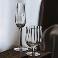 nordic style red wine cup net red restaurant transparent champagne cup fruit juice cup household goblet wine cup