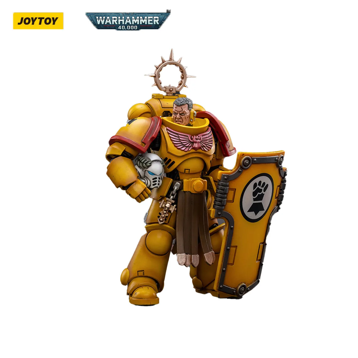 

In Stock Original Genuine JOYTOY 40k Imperial Fists Veteran Brother Thracius 1/18 Collection Model Animation Character Action