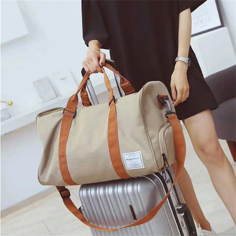 New Travel Bag Large Capacity Men Handbag Luggage Duffle Weekend Bags Women Multifunctional Sports Shoulder Bag Shoe Position