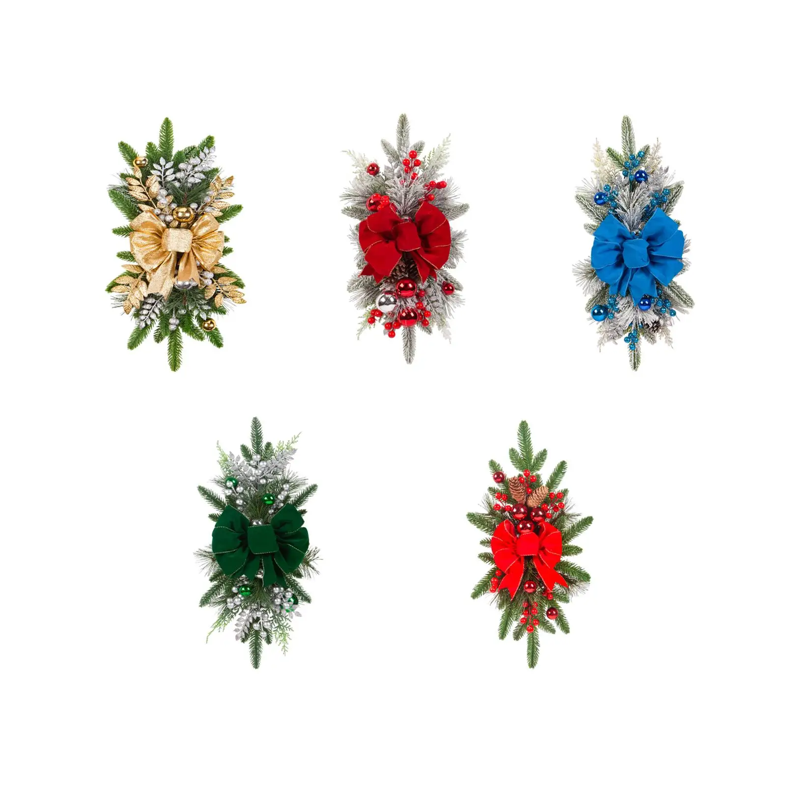 Рождественский венок рождественский для лестничных дверей уличный в помещении