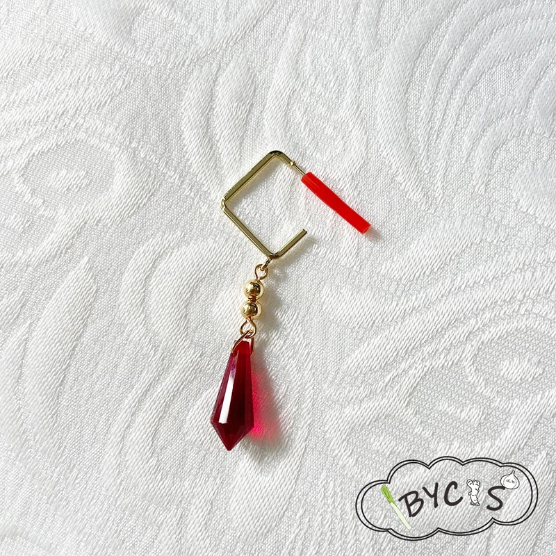 

1 Piece Anime Earring Genshin Impact Tartaglia Dangles Ear Ring Cosplay Prop