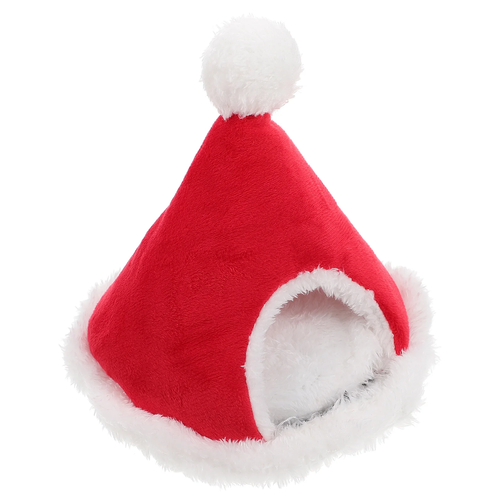 

Bed Hamster House Pet Guinea Pigchristmas Winter Rat Sleeping Warm Cat Cave Small Chinchilla Hideout Accessories Ferret Hedgehog