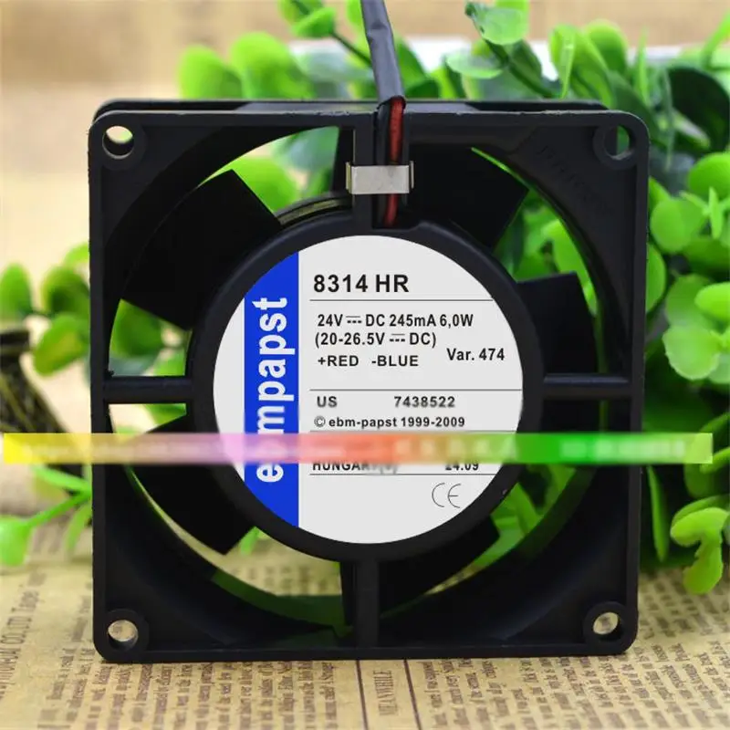 

New For Ebmpapst 8CM 8032 24V 6W 8314 HR 245mA Frequency Conversion High-End Cooling Fan