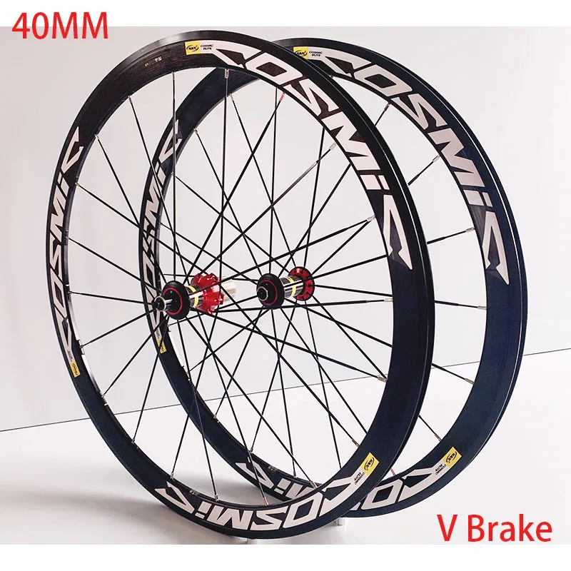 

700C Frame Height 40MM Brand New Road Wheel Pack V/C Lap Brake Straight Pull Bike Wheel Set Cosmic Elite