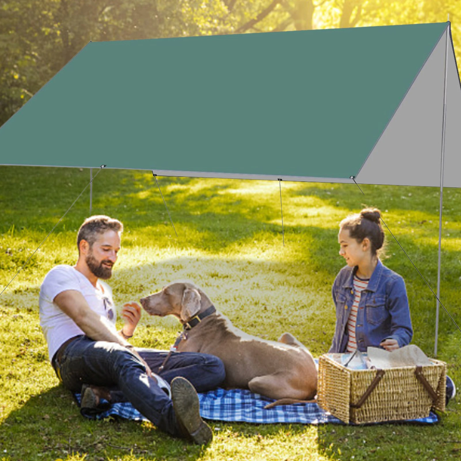 Палатка-брезент для кемпинга 100 водонепроницаемое аварийное укрытие путешествий