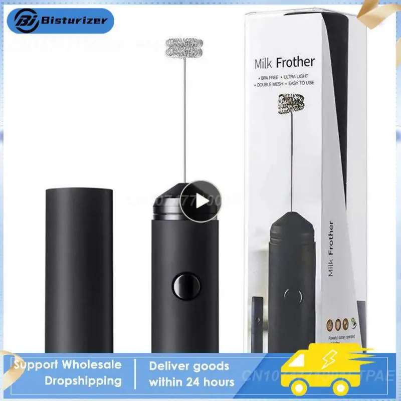 

Electric Milk Frother Multifunction Powerful Double Spring Eggbeater Household Milk Mixer Coffee Latte Cappuccino Kitchen Tool