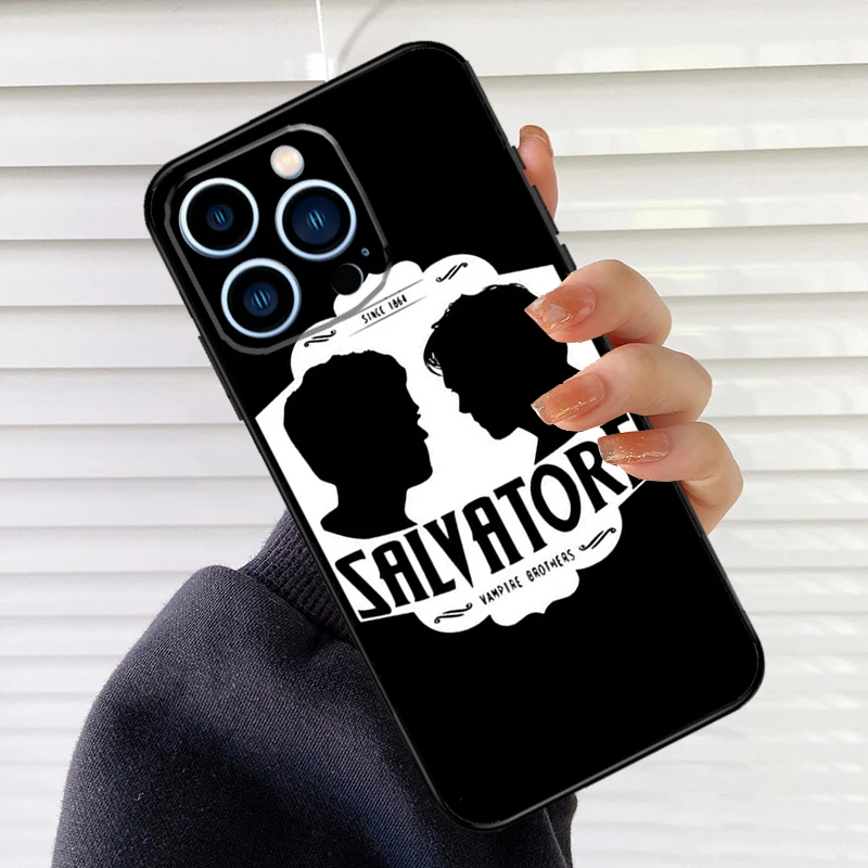 Чехол с дневниками вампира для iPhone 13 14 Pro Max 12 Mini 11 X XS XR 7 8 Plus SE 2020 мягкий чехол -