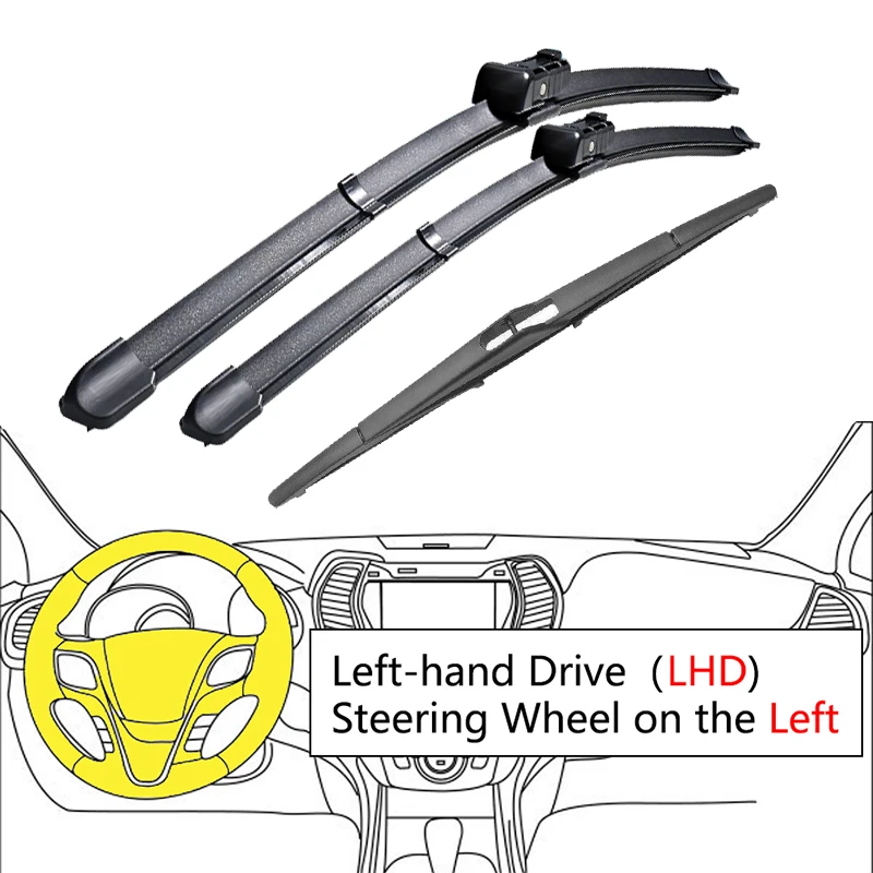 

Для Opel Vauxhall Grandland X 2017 ~ 2023 2022 2019 передние щетки стеклоочистителя омыватель ветрового стекла ветровое стекло автомобильные аксессуары окна