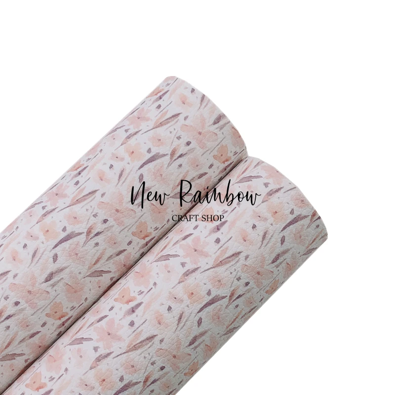Новый Радужный 30x2 2 см/A4 пастельный цвет элегантные цветочные искусственная кожа