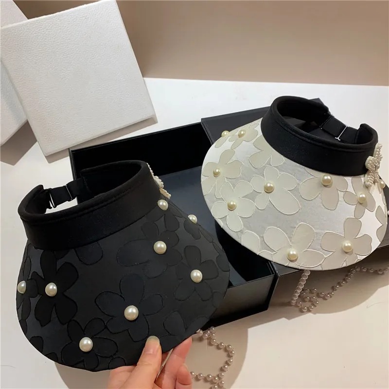 

202306-may-2508937 chic summer Translucent PVC Embossed flowers sunscreen wide brim without lady sunshade hat women visors cap