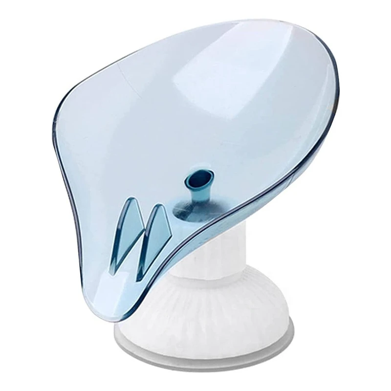 

Large Suction Cup Soap Holder Leaf Shape Self-Draining Soap Dish For Soap Decoration Soap Dish
