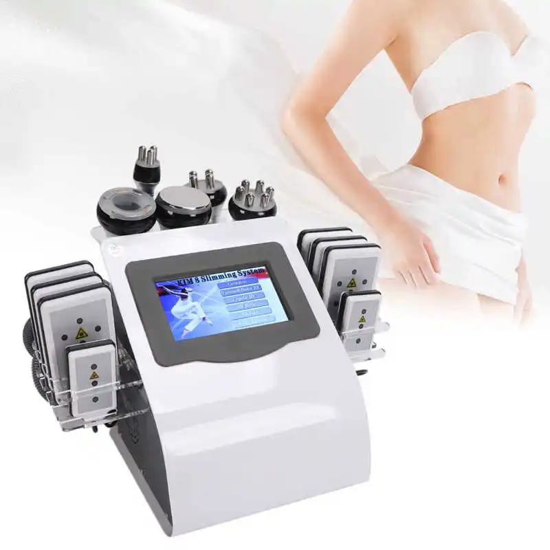 

New 6 In 1 40K Cavitation Vacuum Fat Burning Machine Loss Weight Body Shaping Slimming Massager RF Beauty Equipment for Home Use