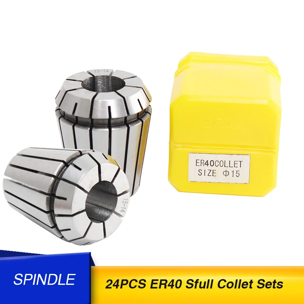 

24PCS For Choose ER ER40 Collet Chuck For Spindle Motor Engraving/Grinding/Milling/Boring/Drilling/Tapping
