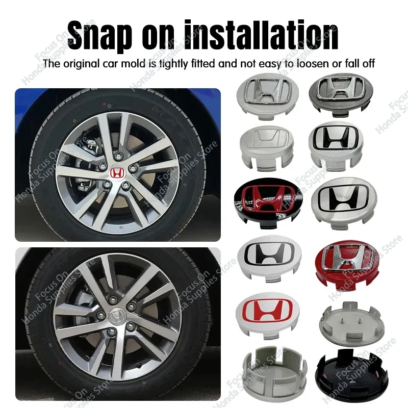 4 шт. 69 мм 62 58 для автомобильного колеса Honda Центральная крышка обода ступицы