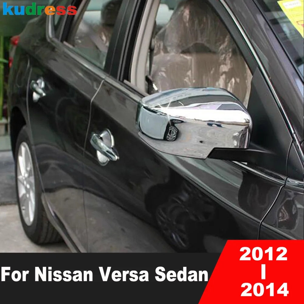 

Side Mirror Cover For Nissan Versa Sedan 2012 2013 2014 Chrome Car Side Door Rearview Mirror Cover Trim Exterior Accessories