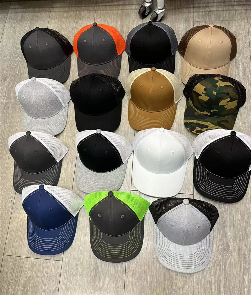 Унисекс женская и мужская спортивная бейсболка Richardson 111 с дышащей сеткой Snapback