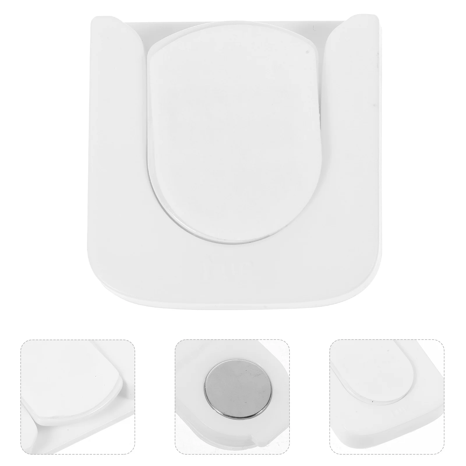 

3 Pcs Stands Magnetic Holder Wall-mount Remote Key Chain Controller Organizer Plastic Mounted Decorative