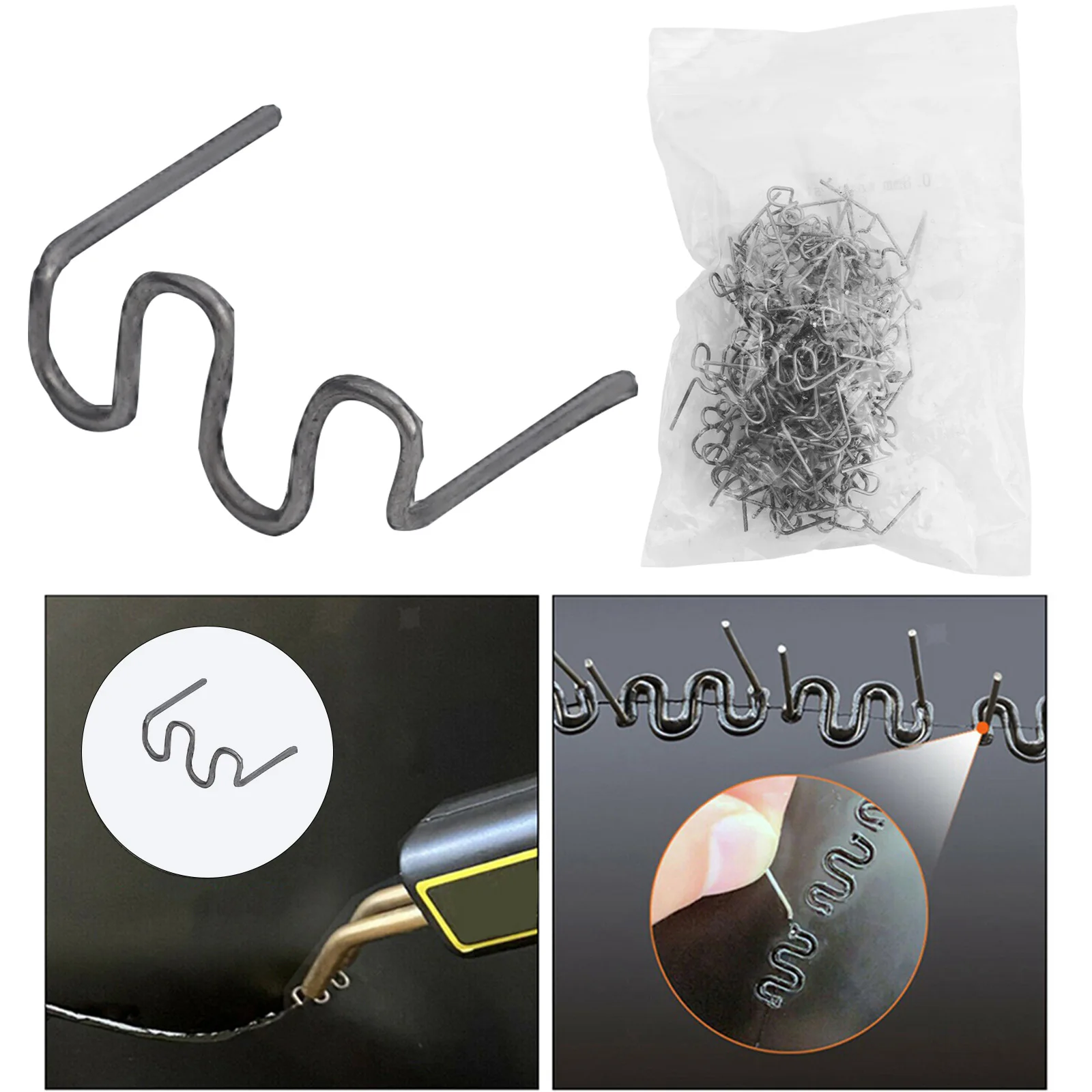 1000 шт. 0 8 мм пластиковые сварочные волнистые горячие скобы степлер для ремонта