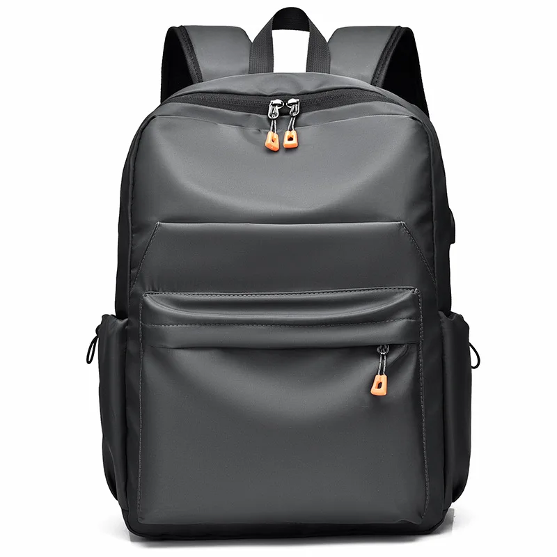 

School bag computer backpack junior student school backpack leisure travel business large capacity pu leather backpack