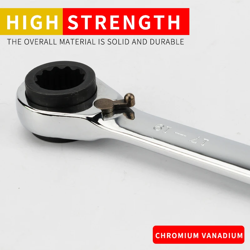 1 шт. двухсторонний Трещоточный ключ с трещоткой двунаправленное автоматическое