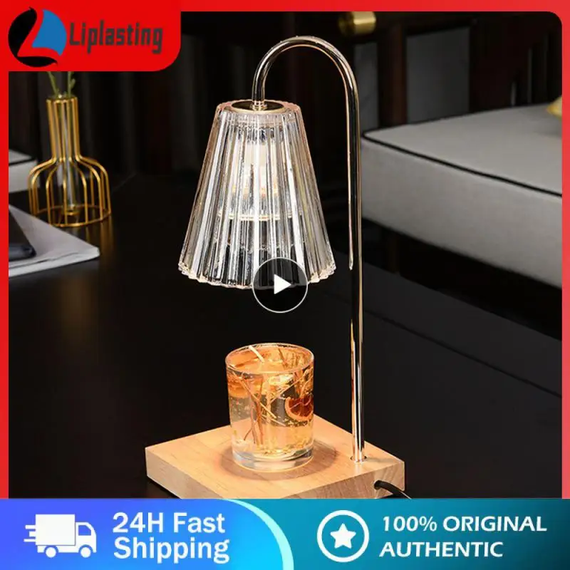 

Can Be Used As A Bedside Lamp Glass Crystal Indoor Lighting Lamp High Quality Square Wood Base Elegant Home Decoration Durable
