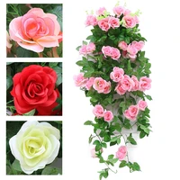 95cm rose vine artificial flowers hanging for home wedding party balcony decor diy hanging garland artificial plants fake flower