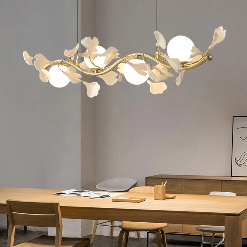 

Современная Цветочная люстра, дизайнерский светильник в скандинавском стиле для столовой, гостиной, дома, декоративная лампа с подвеской
