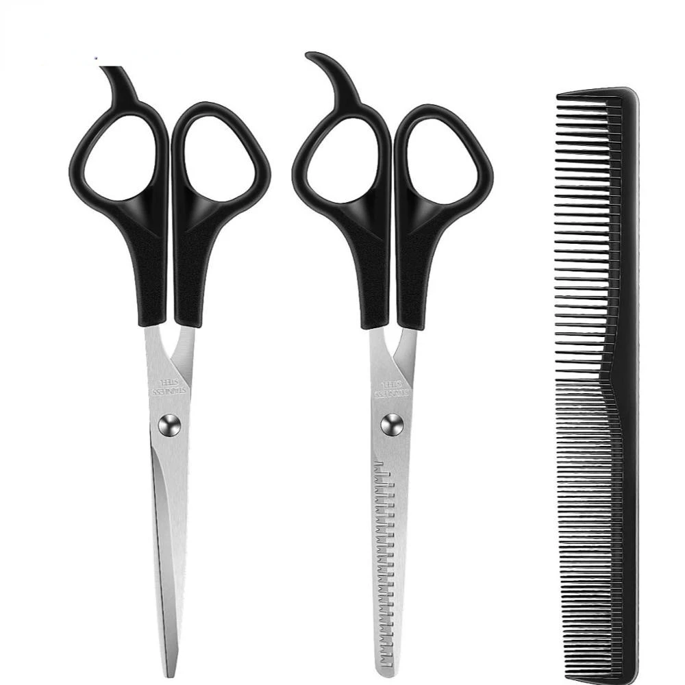 

YBLNTEK 3PCS Hairdressing Scissors 6 Inch Scissors for Cutting Thinning Hair Comb Barber Accessories Salon Hairdressing Shears