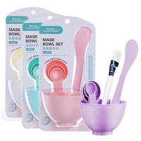 6pcs diy mask bowl mixing brush makeup tool set 4 in1 beauty skin care with brush mixed stir spatula stick measuring spoon kit